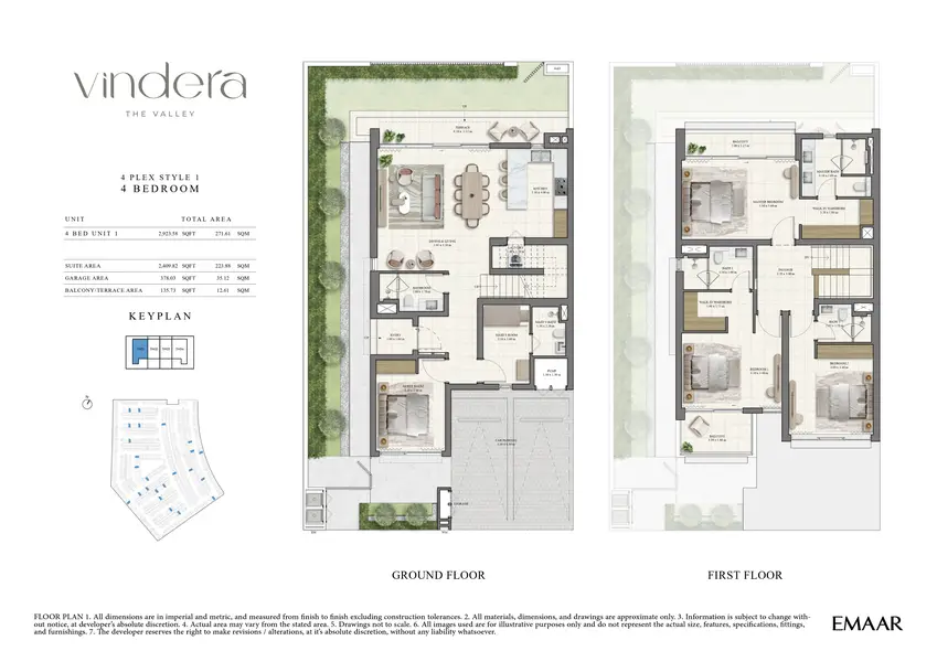 4 BR floor plan