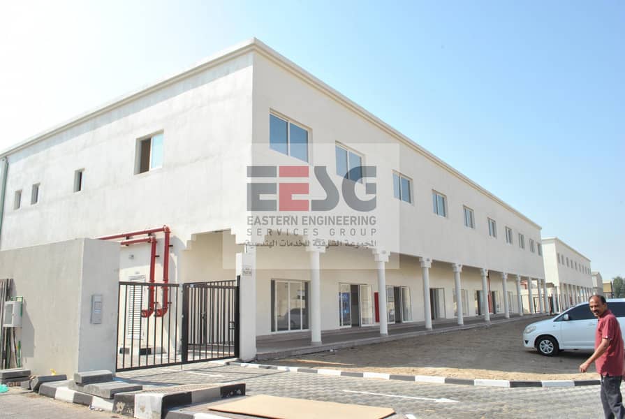 Office 45 SQM for Rent in Mussafah Industrial Area M-42  the rent only AED 40