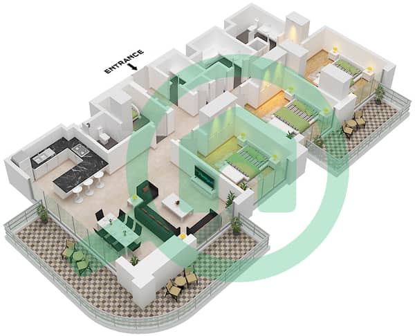 Type 2M Unit 03 Floor 20