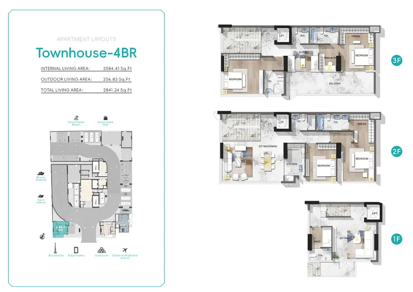4 BR floor plan