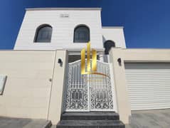 New villa for sale in Al Sabkha Land area 2,798 m Building area 2,475 m Excluding parking, awning, and electric door for two cars. Ground floor: Living room, kitchen, guest lounge with internal and external doors, 2 bathrooms and sinks, laundry room, and