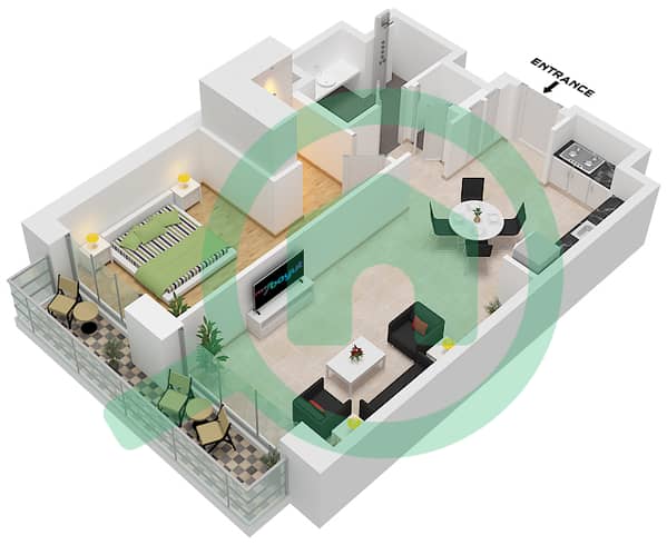 Type 1D Unit 3 Floor 1-23 Type 1D Unit 3 Floor 1-23