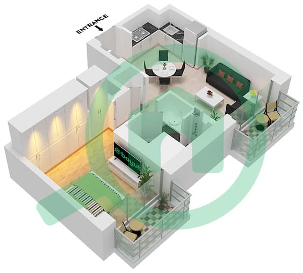 Type 2B Unit 1 Floor 1-23 Type 2B Unit 1 Floor 1-23