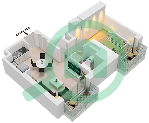Type 2C Unit 8 Floor 1
Unit 9 Floor 2-23 Type 2C Unit 8 Floor 1
Unit 9 Floor 2-23