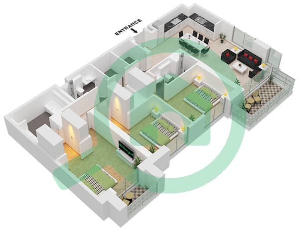 Type 1C Unit 7 Floor 2-23 Type 1C Unit 7 Floor 2-23