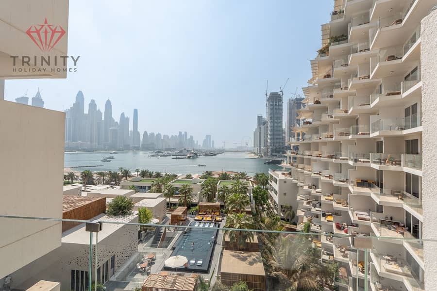 Live Now | 2BHK Furnished | Balcony | Sea, Marina & Ain Dubai Views | Palm Jumeirah
