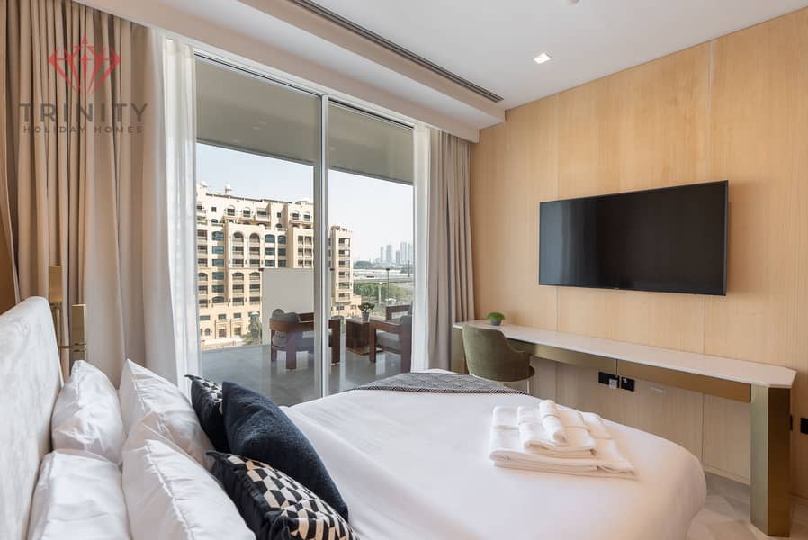 Live Now | 2BHK Furnished | Balcony | Sea, Marina & Ain Dubai Views | Palm Jumeirah - Image 13