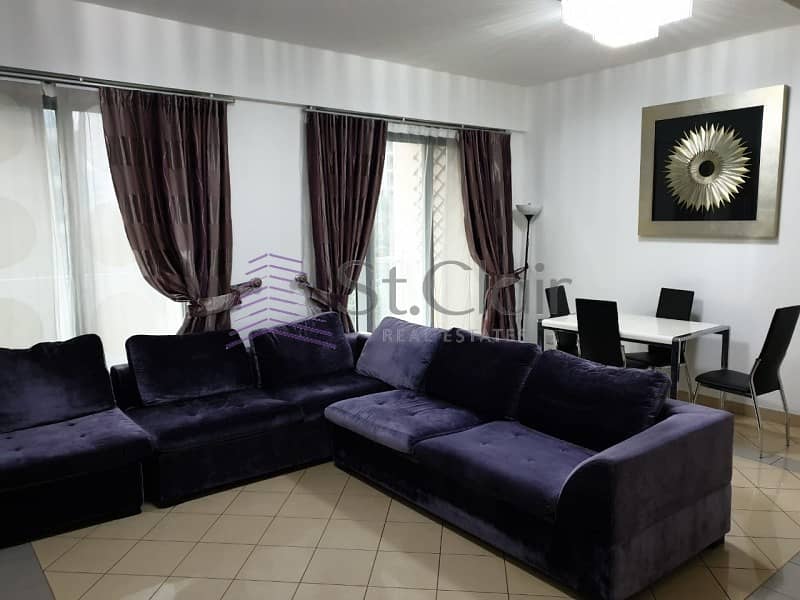 Fully Furnished 2 Beds | Canal View | Low Floor