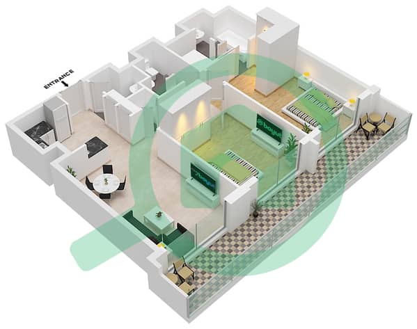 Type A Unit 6-7 Floor 17-38