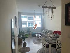 للبيع | شقة غرفتين وصالة بإطلالة بحرية في أبراج عجمان ون – البرج