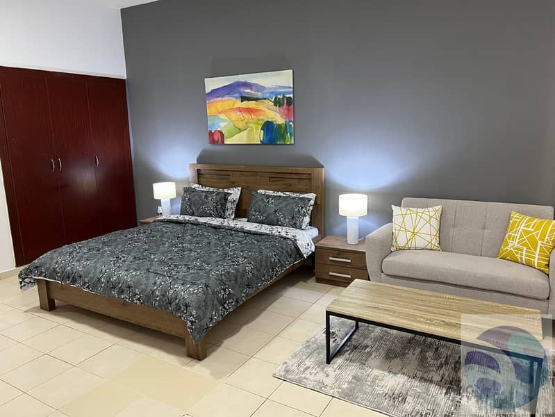 Fully Furnished Studio Monthly in England Cluster International City - Image 8