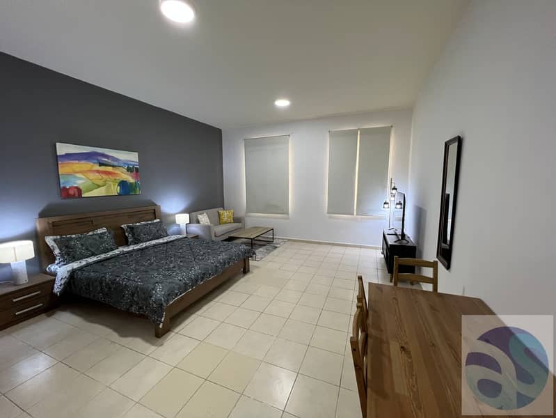 Fully Furnished Studio Monthly in England Cluster International City - Image 14