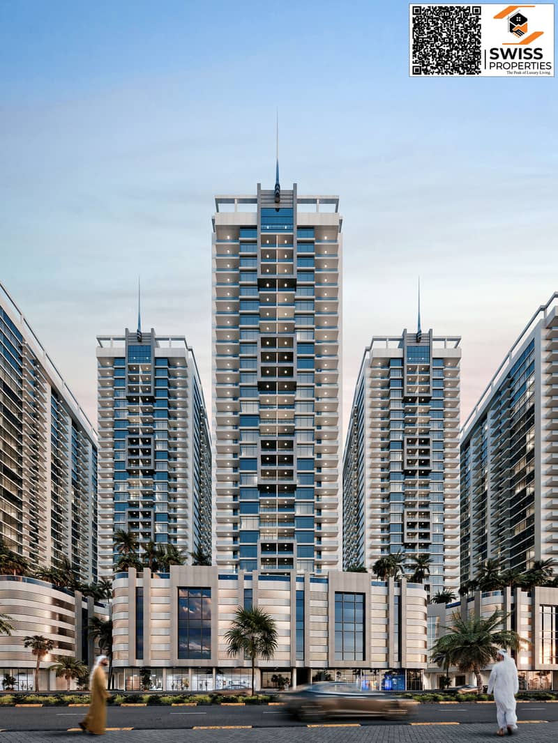 6 Ajman Creek Towers Single Tower View. jpg