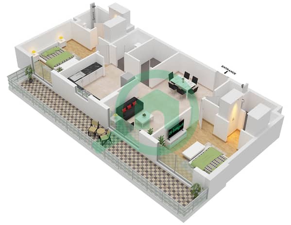 Type B3 Unit 08 Floor 2
