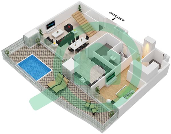 Type A03 Floor 52 Tower B Lower Floor Type A03 Floor 52 Tower B Lower Floor