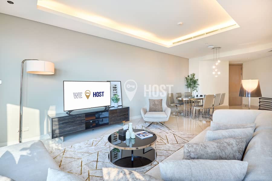 Burj Khalifa View | High-Floor | Upgraded 3Bed Apt