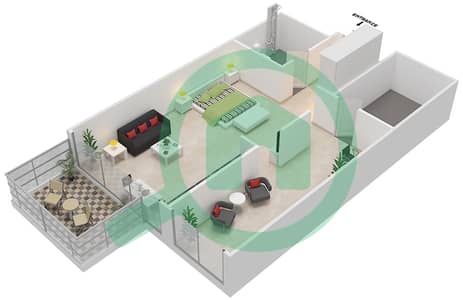 المخططات الطابقية لتصميم النموذج S12 شقة استوديو - مايان 1