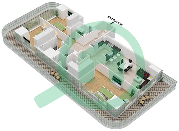 Type B07 Floor 2 Tower B Type B07 Floor 2 Tower B