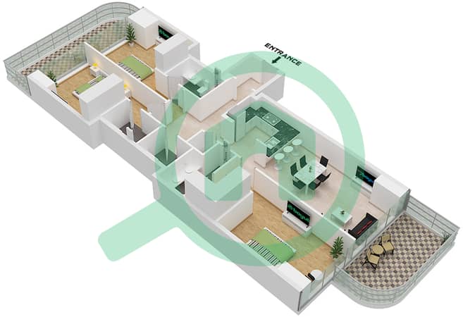 Type C03 Floor 46 Tower A,B