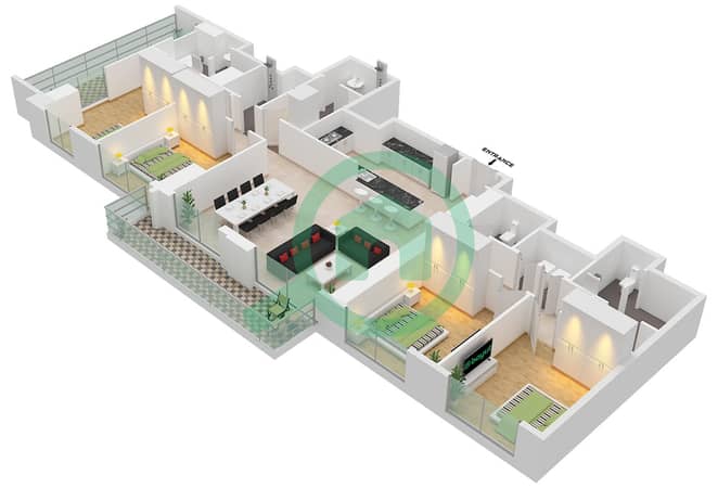 Type A Unit 9 Floor 40-55