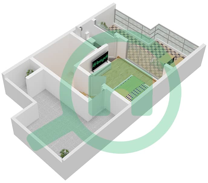 Violet 4 - 4 Bedroom Villa Type TH12-4M Floor plan Type TH12-4M Floor Roof interactive3D