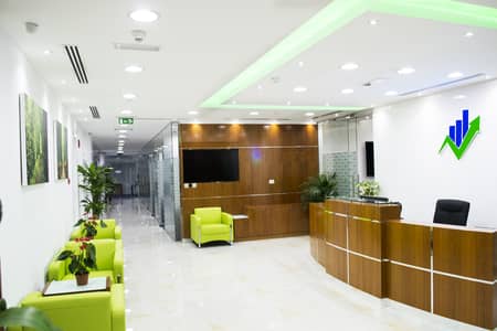 مکتب  للايجار في الخليج التجاري، دبي - Reception. jpg