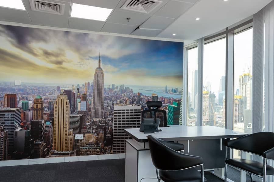 NO Commission! Furnished lake view offices with Ejari & Parking NO Commission! Furnished lake view offices with Ejari & Parking