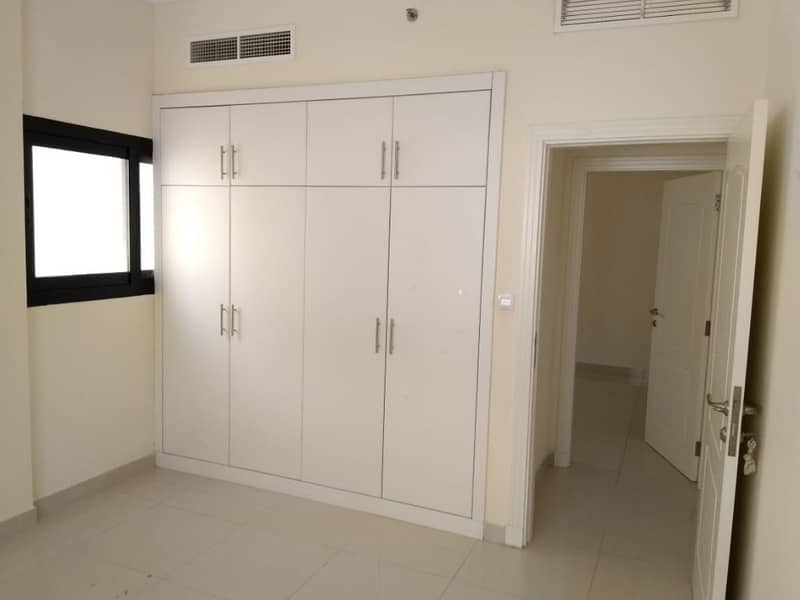 Specious 3bhk with balcony wardrobe 3bath maid room one master bedroom and covered parking rent 47k