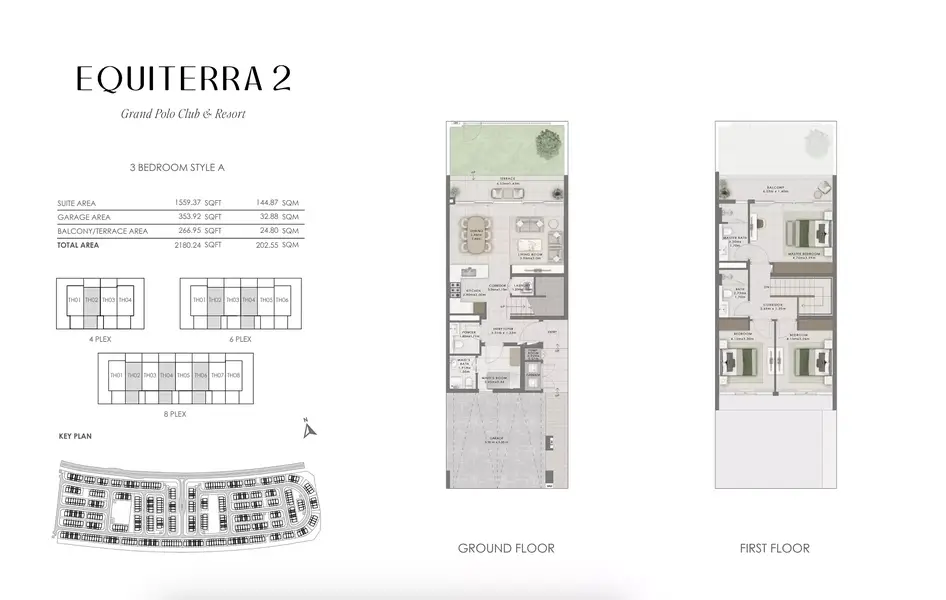 3 BR floor plan