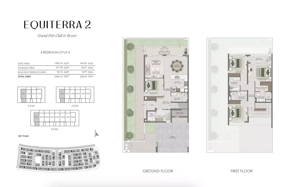4 BR floor plan