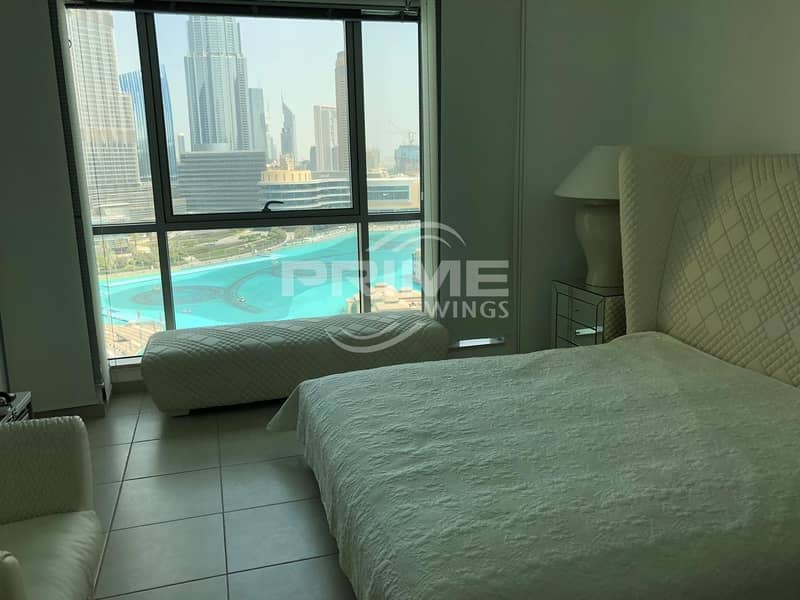 Stunning View of Burj Khalifa and Fountain 3Bedroom Apt