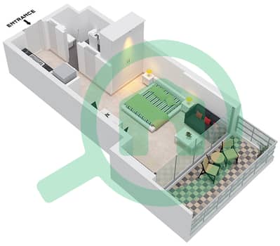 المخططات الطابقية لتصميم النموذج B FLOOR 4 شقة استوديو - ديفا المخططات الطابقية لتصميم النموذج B FLOOR 4 شقة استوديو - ديفا