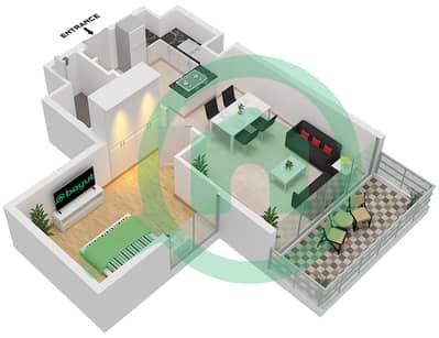 المخططات الطابقية لتصميم النموذج E FLOOR GROUND-12 شقة 1 غرفة نوم - ديفا المخططات الطابقية لتصميم النموذج E FLOOR GROUND-12 شقة 1 غرفة نوم - ديفا