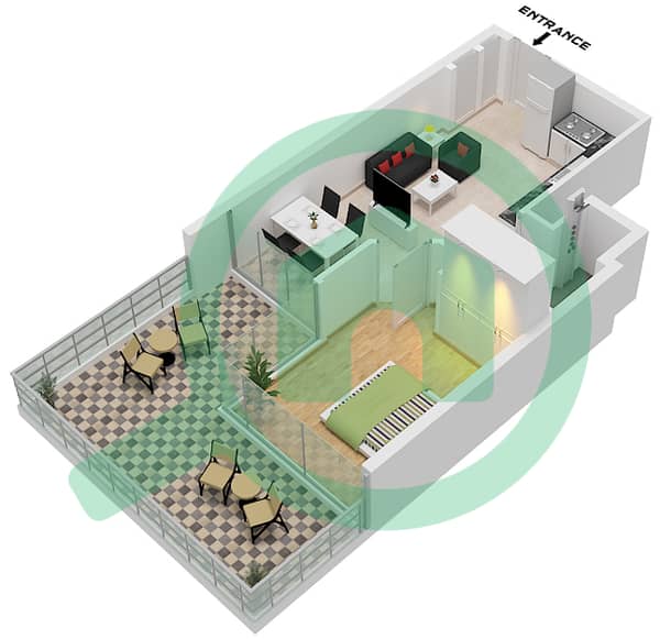 Type B Ground Floor, Floor 1-12 Type B Ground Floor, Floor 1-12