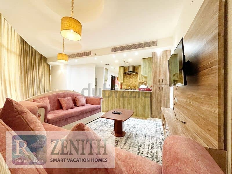 NO COMMISSION | ALL INCLUSIVE | FURNISHED 2BR APARTMENT WITH 3 BEDS | GOLF VIEW