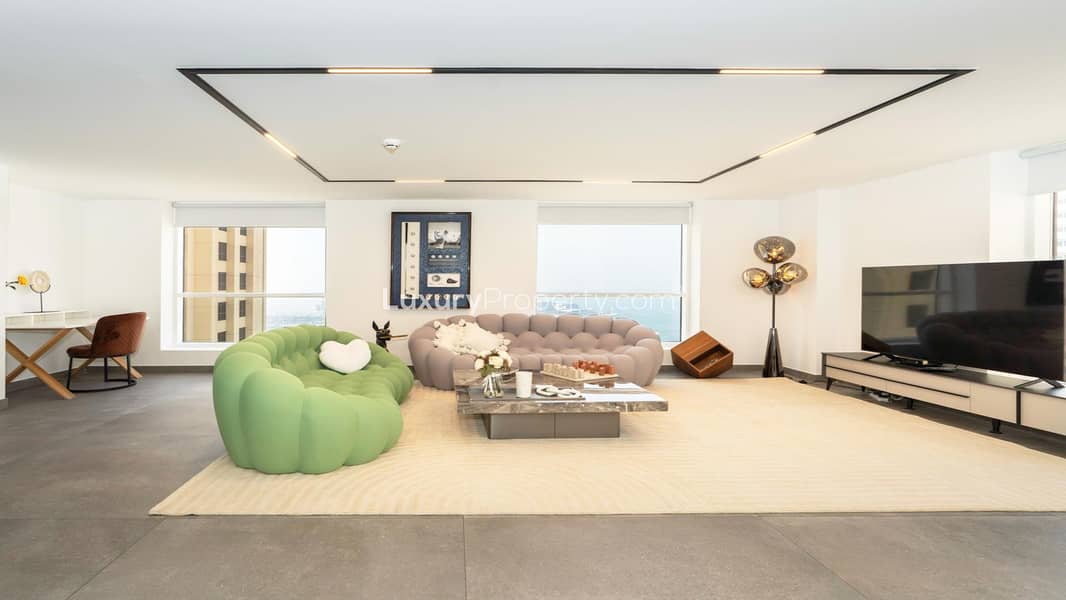 2 BR Duplex Penthouse | Furnished | Sea View