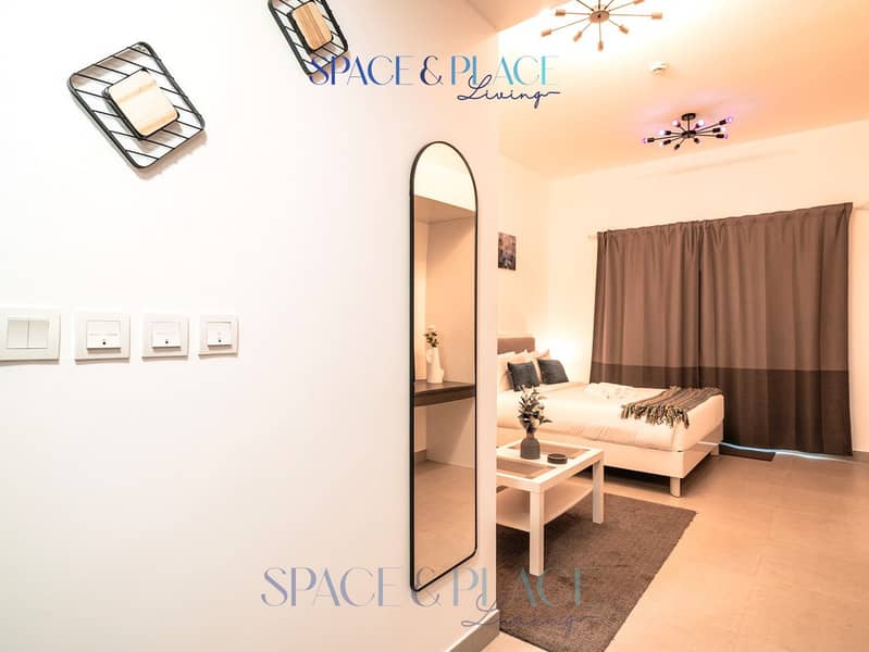 High Floor | Newly Furnished Studio | Near Miracle Garden & City Center Barsha