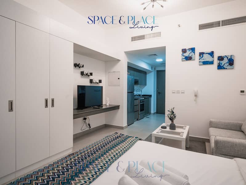 High Floor | Newly Furnished Studio | Near Miracle Garden & City Center Barsha