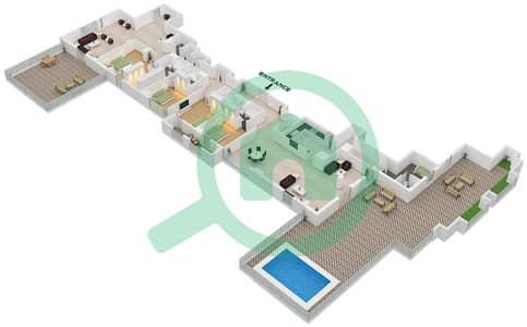 Executive Tower H - 4 Bedroom Apartment Type/unit H41 / UNIT 1-2 FLOOR 35 Floor plan