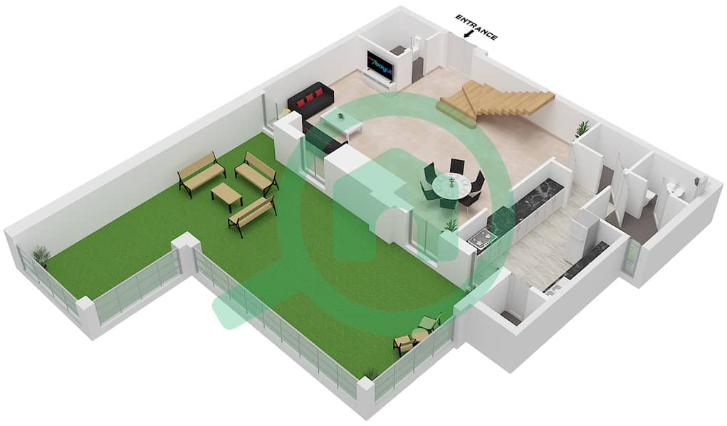 Type HGD03 Unit 4,8 Floor 1 Lower Executive Tower H - 3 Bedroom Apartment Type/unit HGD03/UNIT 4,8 FLOOR 1,2 Floor plan Type HGD03 Unit 4,8 Floor 1 Lower interactive3D