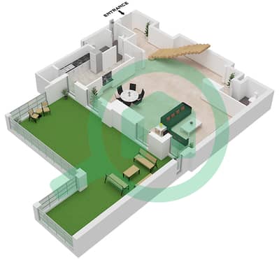 Executive Tower H - 3 Bedroom Apartment Type/unit HGD02/UNIT 3,7 FLOOR 1,2 Floor plan