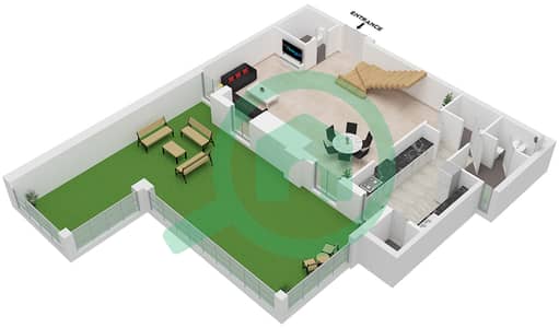 Executive Tower H - 3 Bedroom Apartment Type/unit HGD03/UNIT 4,8 FLOOR 1,2 Floor plan