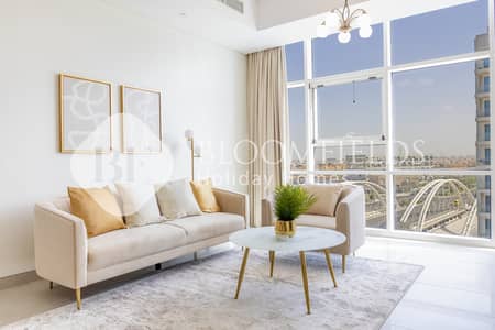 1 Camera Appartamento in Affitto a Al Raha Beach, Abu Dhabi - 3 Living Room. jpg