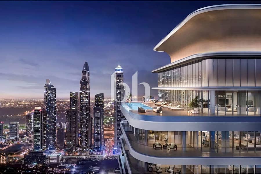 Beachfront 1BR | Panoramic Sea & Skyline Views