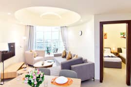 شقة في عزيزي بلازا،الفرجان 2 غرف 92000 درهم - 13390996