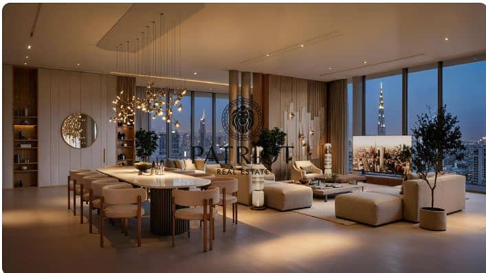 3 Bed Penthouse	3B PH-A || Panoramic View (Downtown & Burj Khalifa / Sea Horizon) - Image 9