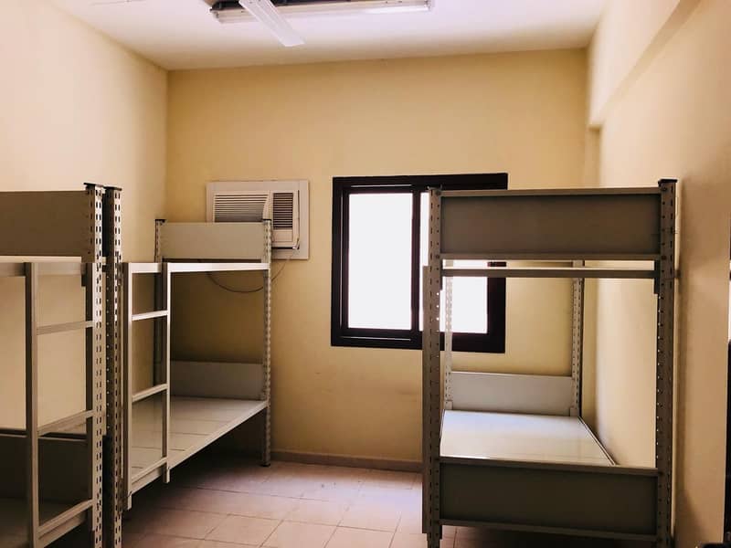 Furnished labour rooms available for rent in ajman industrial area