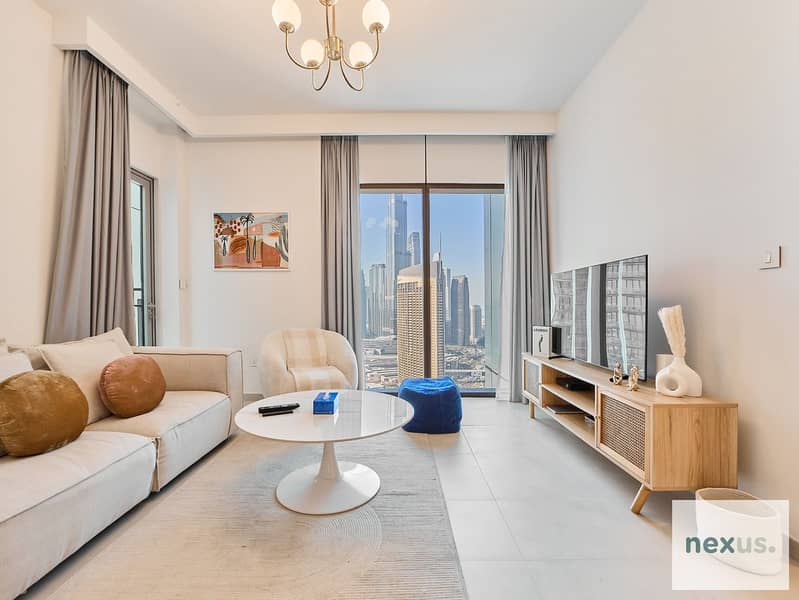 Spacious 2 BR Downtown Views | Full Burj Khalifa View