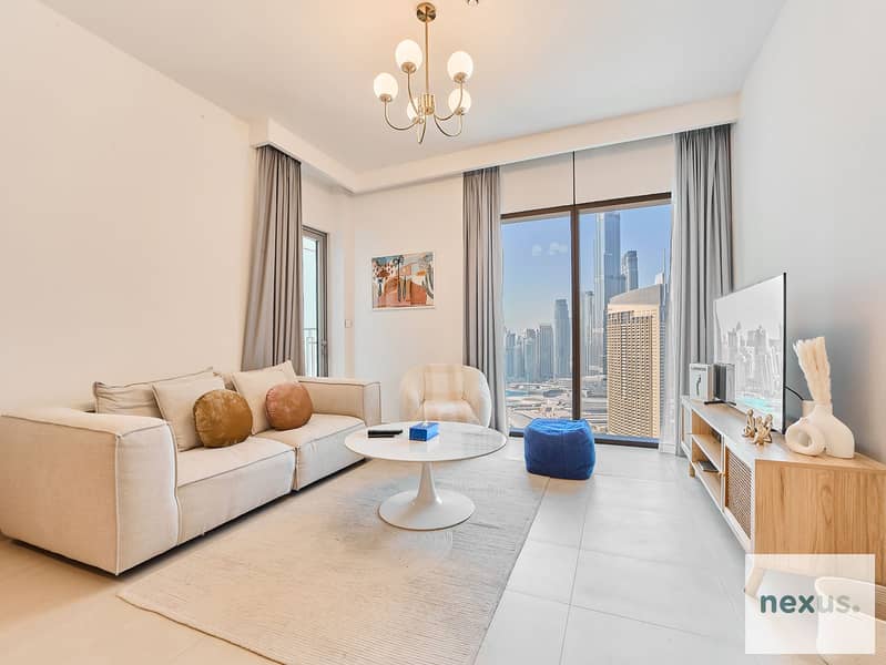 Spacious 2 BR Downtown Views | Full Burj Khalifa View