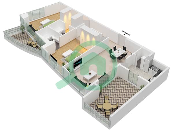 Type B Unit 01 Floor 17 Type B Unit 01 Floor 17